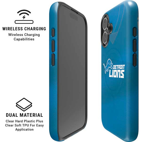 NFL Detroit Lions Team Jersey iPhone 16 Plus Magsafe Impact Case